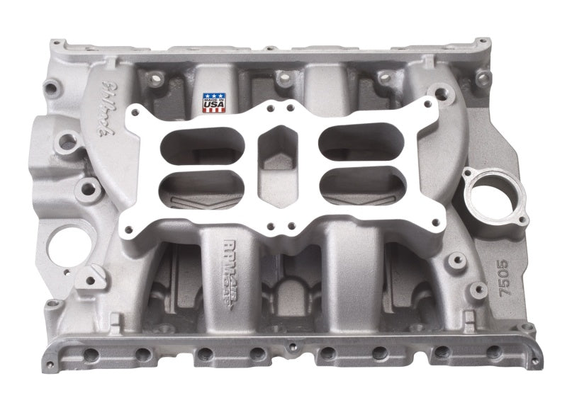 Edelbrock 7505 Intake Manifold fits Ford Perf RPM Dual Quad Fe