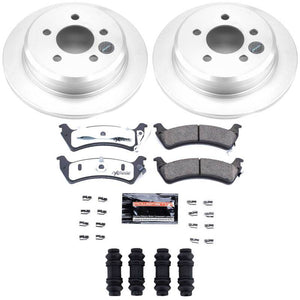 Power Stop 93-98 Jeep Grand Cherokee Rear Z36 Coated Truck & Tow Brake Kit