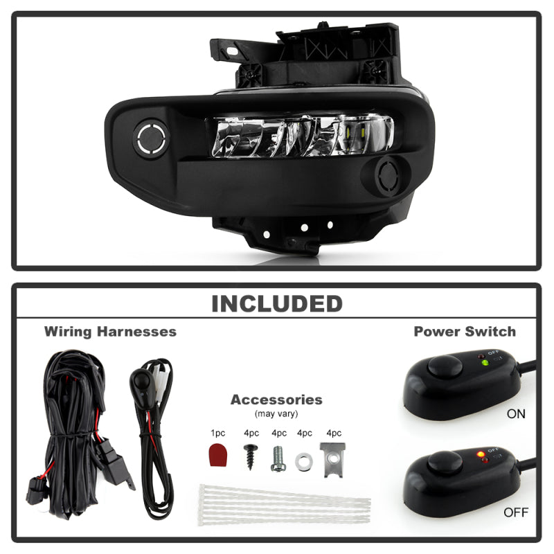 Spyder 9051067 19-22 fits Dodge Ram 1500 OEM Full LED Fog Lights W/Universal Sw