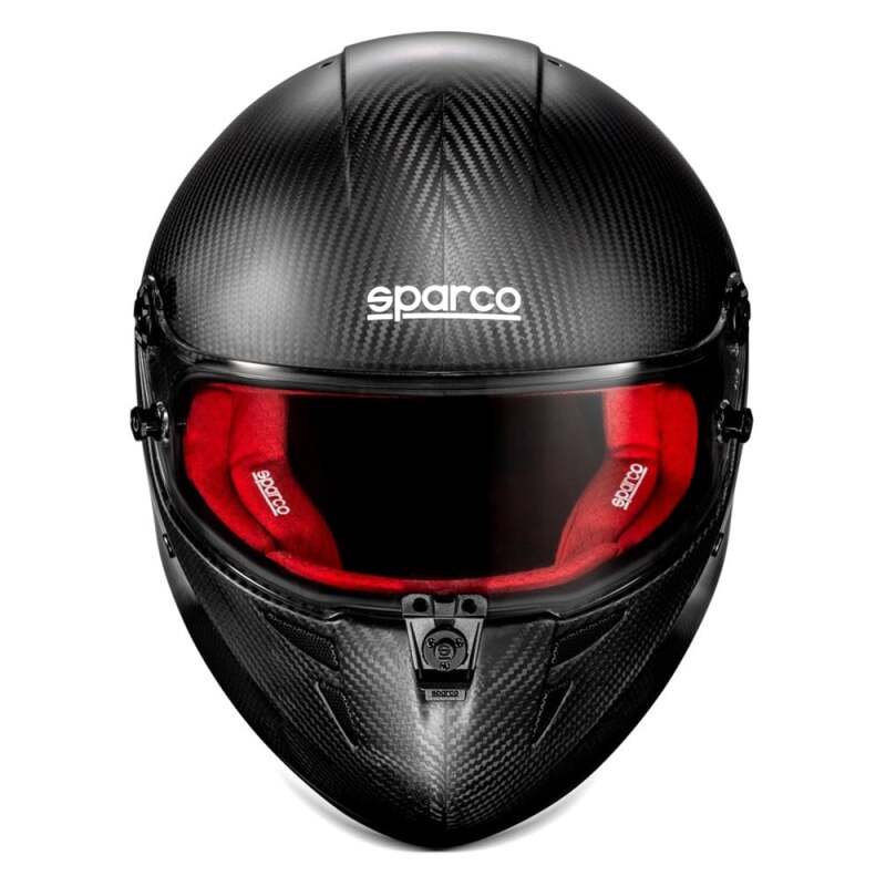 SPARCO BRH0003B0R0100L Stealth RF Helmet - Large - Carbon/Red