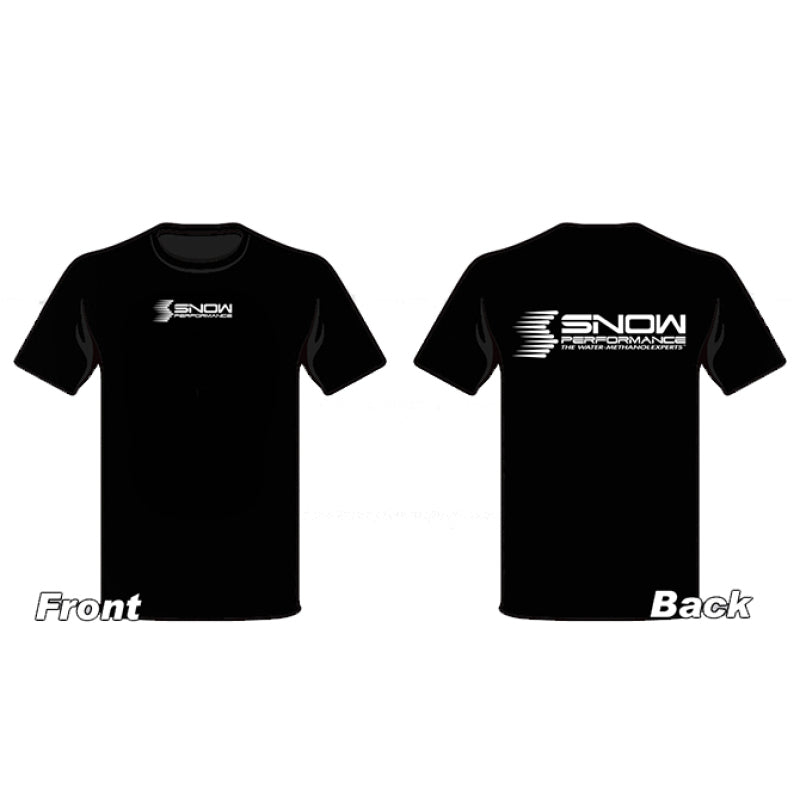 Snow Performance SNO-19110L T-shirt Black w/White Logo - Large