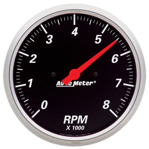 AutoMeter 1499 Autometer Designer Black 5in 8k RPM Tachometer Gauge