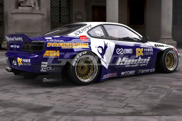 GReddy 17020266 X Rocket Bunny S15 Rear Fenders for 1999-2002 fits Nissan Silvia