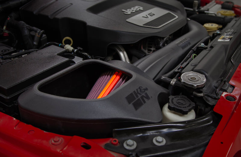 K&N Engineering 50-1566 K&N 12-18 fits Jeep Wrangler V6 3.6L NextGen Cold Air Intake