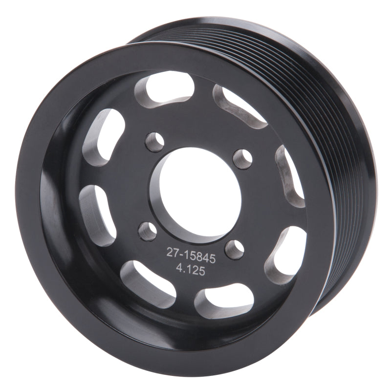 Edelbrock 15845 Pulley Supercharger Enforcer 10 Rib 4 125In Black