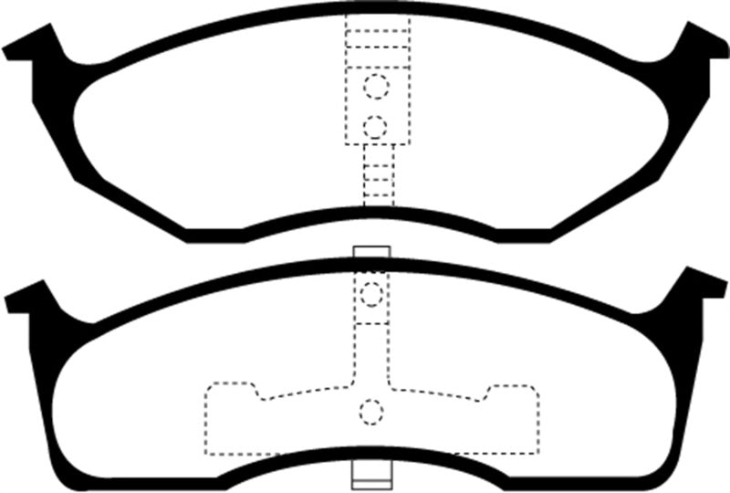 EBC DP21623 fits Chrysler 99-04 300M 3.5 Greenstuff Front Brake Pads