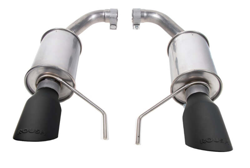 Roush 422333-BLK 2024 fits Ford Mustang GT/EcoBoost Dual Tip Axle Back Exhaust w/ Black Tips