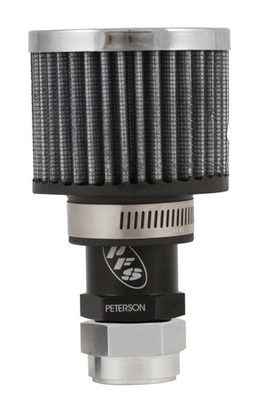Peterson Fluid Systems 08-0450 Breather One-Way Vac -12AN w/ Filter