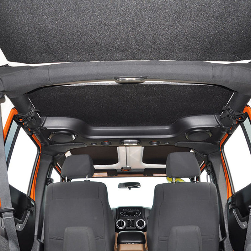 DEI  50155 fits Jeep 07-10 Wrangler JK 4-Door Boom Mat Headliner - 4 Piece - Bla