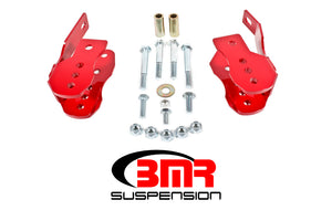 BMR CAB005R S197 fits Mustang Bolt-On Control Arm Relocation Brackets - Red