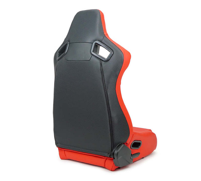 NRG RSC-750RD RSC-750RD/BK L/R Omega Reclinable Racing Seat Red with Black