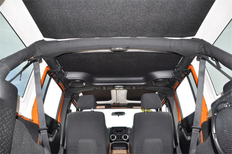 DEI  50155 fits Jeep 07-10 Wrangler JK 4-Door Boom Mat Headliner - 4 Piece - Bla
