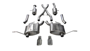 CORSA Performance 14991 Corsa 2011-2021 fits Jeep Grand Cherokee Polished 2.5in Dual Rear Exit Cat-Back Exhaust