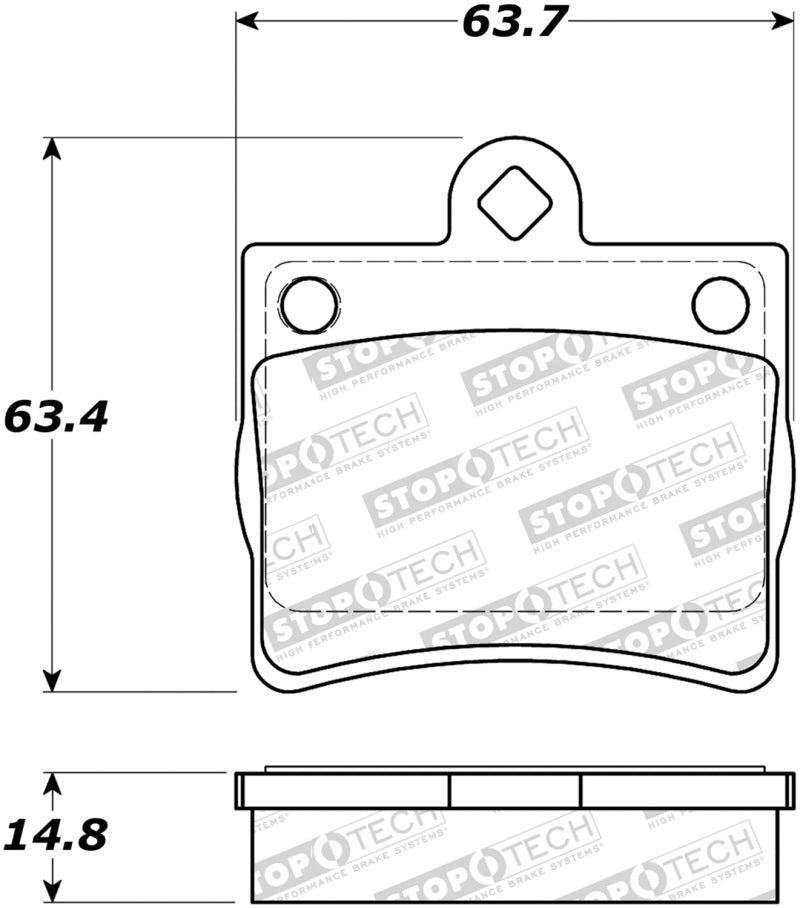 Stoptech 308.0739 Street Brake Pads