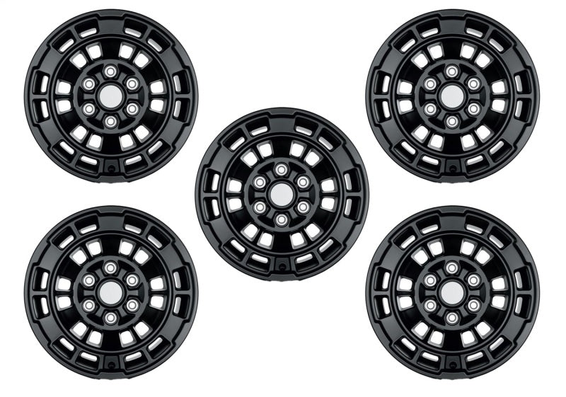 fits Ford 21-24 Racing M-1007K-P1785MB Bronco 17in x 8.5in Matte Black Wheel Kit