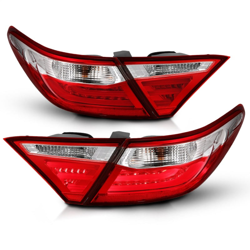 ANZO 321335 2016 fits Toyota 15-20 Camry LED Taillights Red/Clear