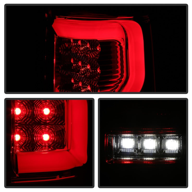 Spyder 5084194 fits Ford 04-08 F150 Styleside Tail Light V2 - LED - Red Clear A