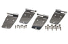 Kentrol 30420 fits Jeep 76-93 CJ/Wrangler YJ Door Hinge Set 4 Pieces - Polished Silver