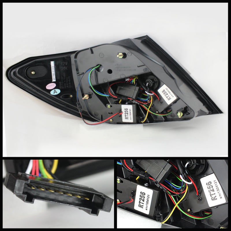 Spyder 5072733 fits Mercedes Benz W204 C-Class LED Tail Lights - Blk ALT-YD-MBZ