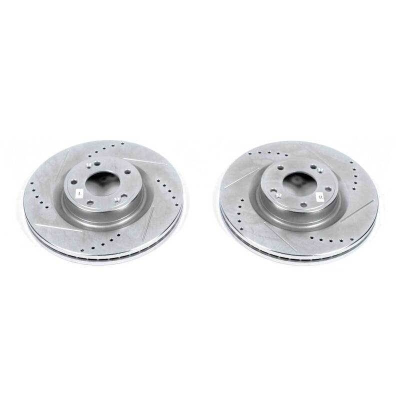PowerStop fits Hyundai Genesis 10-16 Coupe Front Evolution Drilled & Slotted