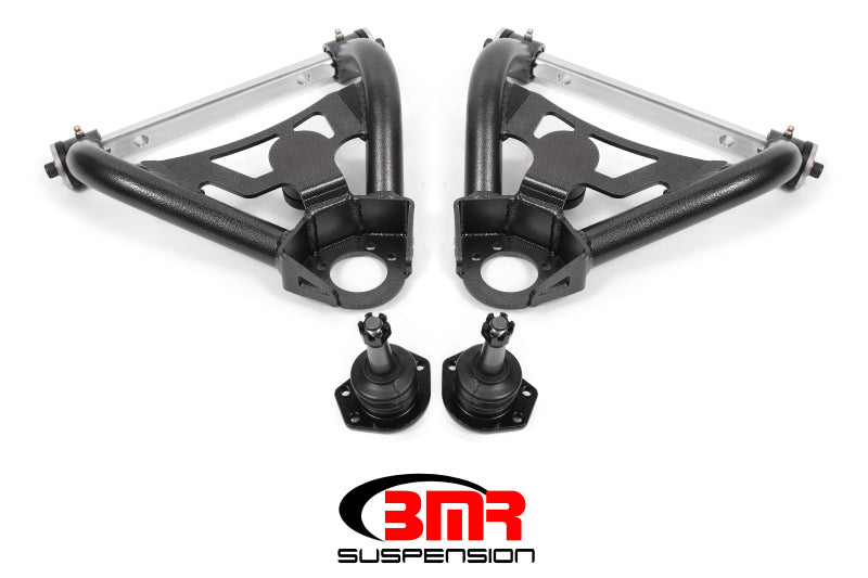 BMR AA028H A-Body Pro-Touring Upper A-Arms w/ Tall Ball Joint (Delrin) - Black Hammertone