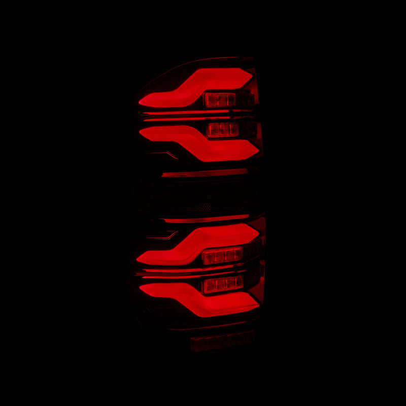 AlphaRex 672050 14-21 fits Toyota Tundra LUXX LED Taillights Black/Red w/Acti