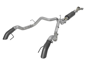 AFE 49-33095-B orce-Xp Cat-Back Exhaust w/Dual Hi-Tuck Tips Black 17-18 fits Fo