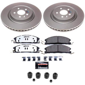 Power Stop 13-19 Ford Explorer Front Z36 Coated Truck & Tow Brake Kit