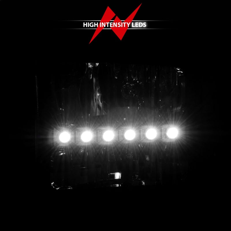 ANZO 111106 2004 fits Ford 00-20 Excursion Crystal Headlights Black w/ LED 1pc