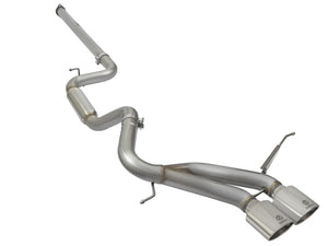 AFE 49-33083-P Takeda 3in 304 SS Cat-Back Exhaust w/ Polished Tips 13-17 fits F