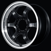 Advan YAT7G20KMBG RG-D2 for Truck 17x8.0 / +20 Offset / 6x139.7 / 112mm Bore / Machining and Black Gunmetallic