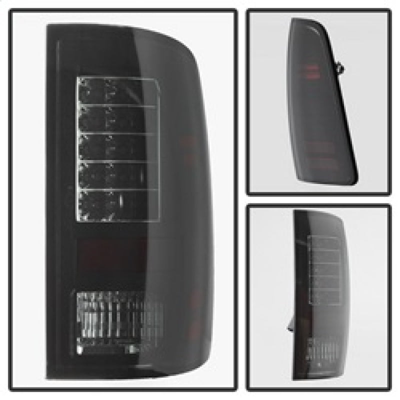 SPYDER 5078124 fits Dodge Ram 1500 LED Tail Lights Incandescent- Blk Smoke
