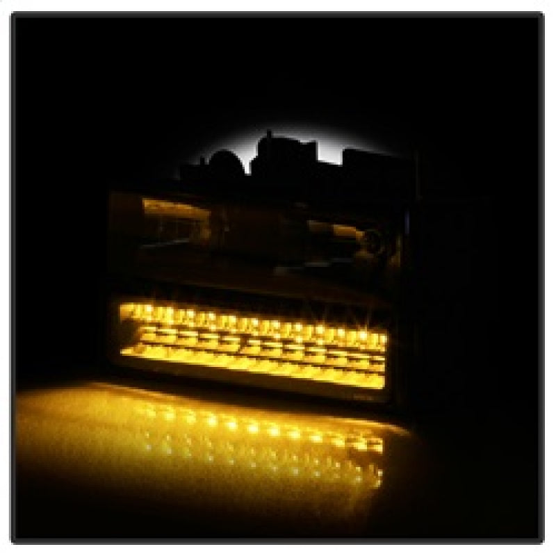 5069542 Xtune Blazer Full Size Corner/LED Bumper Headlights Black HD-JH-CCK88-