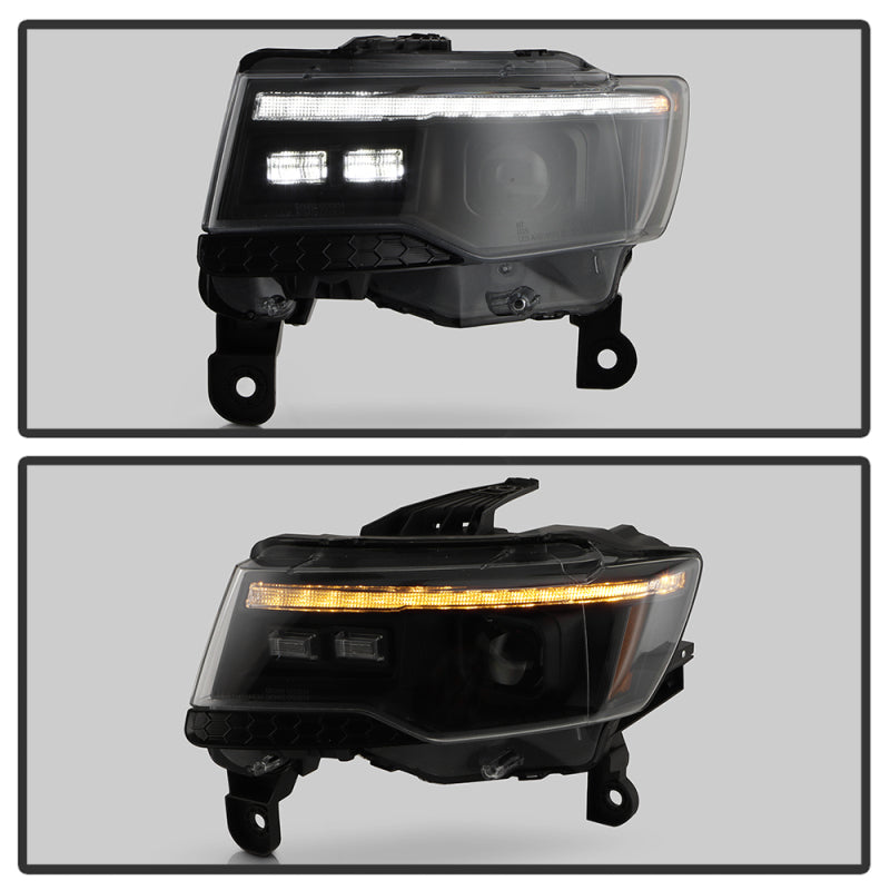 Spyder 5088949 14-21 fits Jeep Grand Cherokee Proj Headlights - Halogen Model O