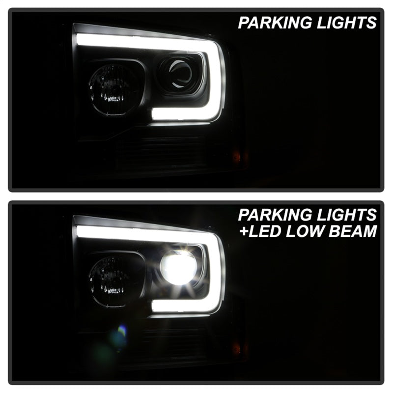Spyder 5087911 fits Ford 05-07 F250/350/450 Super Duty Projector LED Black PRO-