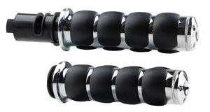 Kuryakyn 10137-1 ISO Grips Throttle-By-Wire Chrome