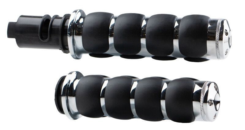 Kuryakyn 10137-1 ISO Grips Throttle-By-Wire Chrome