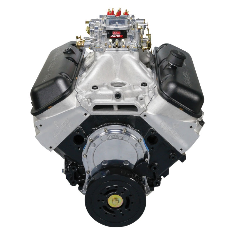 Edelbrock 49550 Crate Engine Edelbrock/Pat Musi 555 RPM XT BBC 675 HP Stock Exhaust Port Location