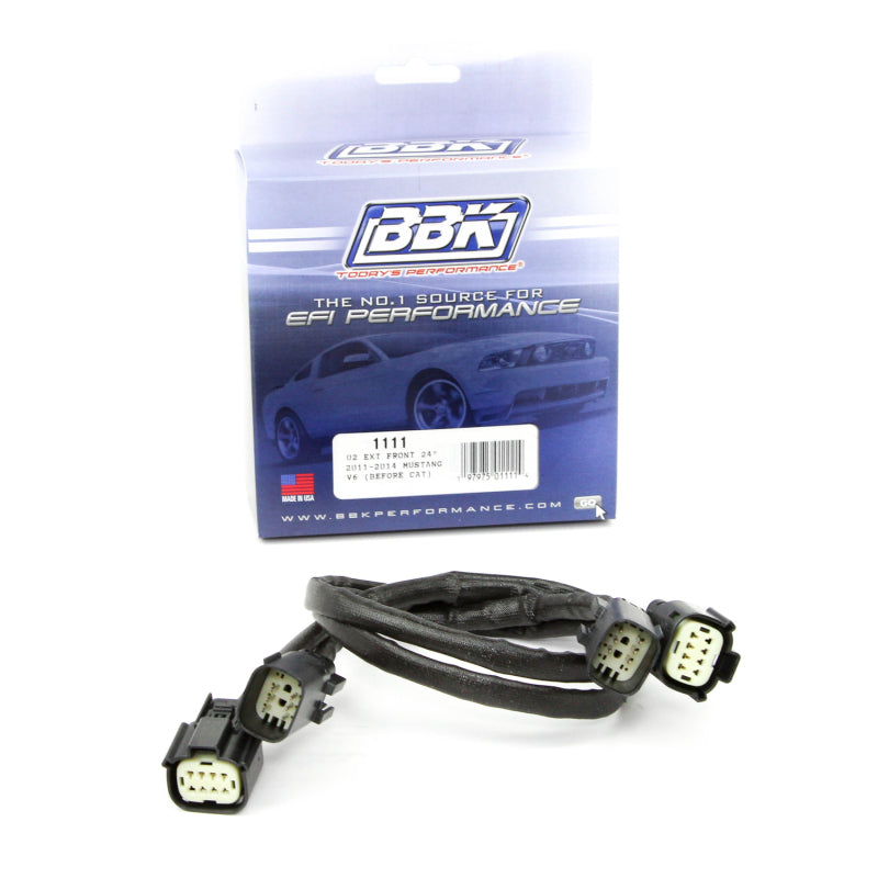BBK  1111 Mustang V6 Front O2 Sensor Wire Harness Extensions 24 (pair)