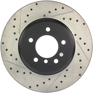 Stoptech 127.34071R 08-09 BMW 535 Series / 04-09 545i/550i/645Ci/650i Slotted & Drilled Right Front Rotor
