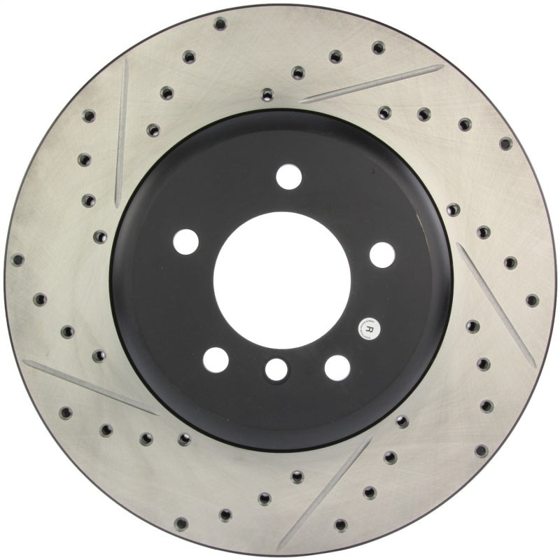 Stoptech 127.34071R 08-09 BMW 535 Series / 04-09 545i/550i/645Ci/650i Slotted & Drilled Right Front Rotor