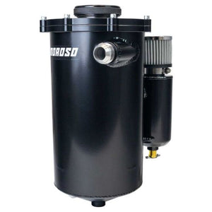 Moroso 22025 2 Piece 15in Tall 7in Dia 7 Quart Dry Sump Tank - Black