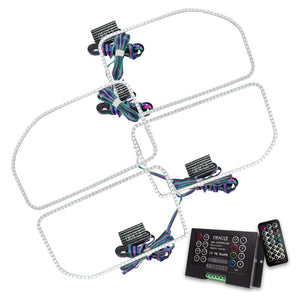 ORACLE Lighting 2383-333 Oracle fits Ford F250/350 11-16 Halo Kit (Square Ring Design) - ColorSHIFT w/ 2.0 Controller