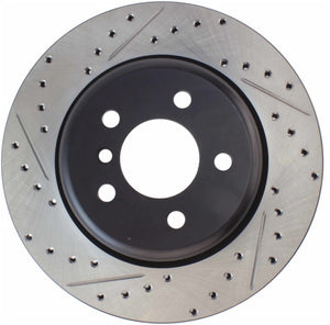 Stoptech 127.34131R 2011-2013 BMW 535i / 2012-2016 BMW 640i Slotted & Drilled Rear Right Brake Rotor