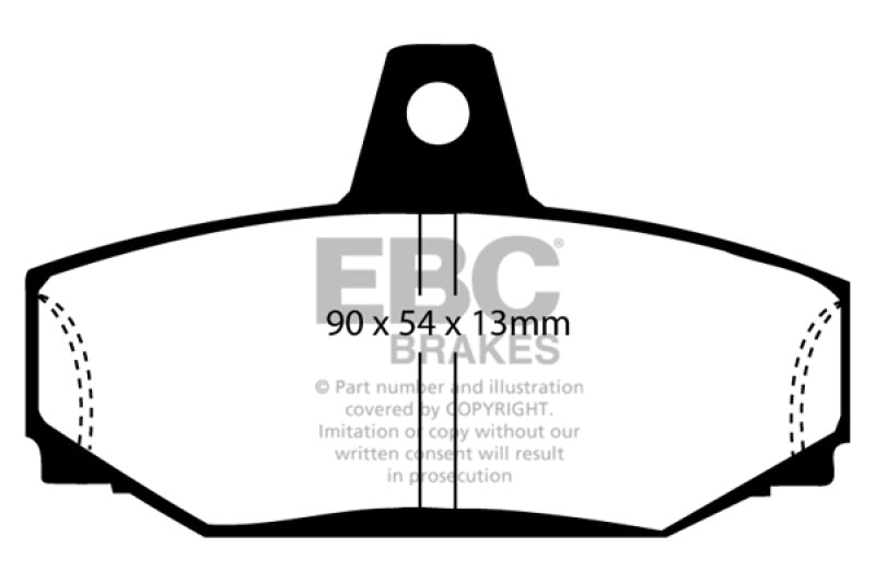 EBC DP2793 fits Volvo 83-90 760 2.3 Turbo (ABS) (Girling) Greenstuff Rear Brake Pads