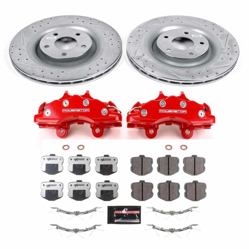 Power Stop KC1444-26 06-13 fits Chevrolet Corvette Front Z26 Street Kit w/Cals