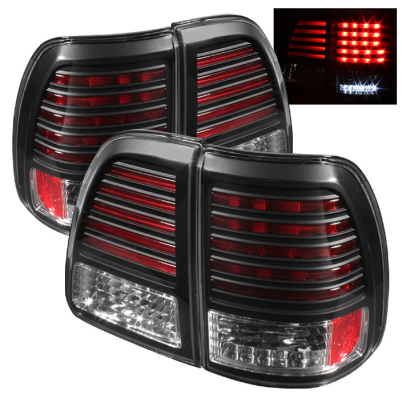 Spyder 5007537 fits Toyota 98-05 Land Cruiser LED Tail Lights Black ALT-YD-TLAN