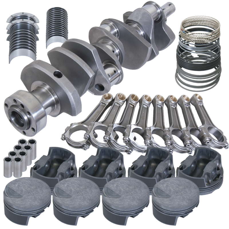 Eagle 18020L070 fits Chevy 454 1Pc 4.250in Crank 6.385in I-Beam Rod -3cc Flat Top 4.320in Pistons Rotating Assembly