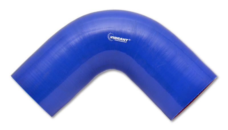 Vibrant 2859B 90 Degree Silicone Elbow 5.00in ID x 3.50in Leg Length - Blue