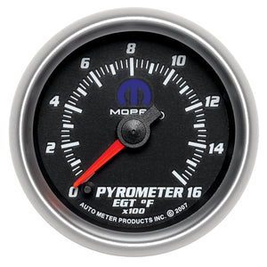 AutoMeter 880017 Autometer fits Mopar 2-1/16in 1600 Degree Digital Stepper Motor Pyrometer (EGT) Gauge - Black